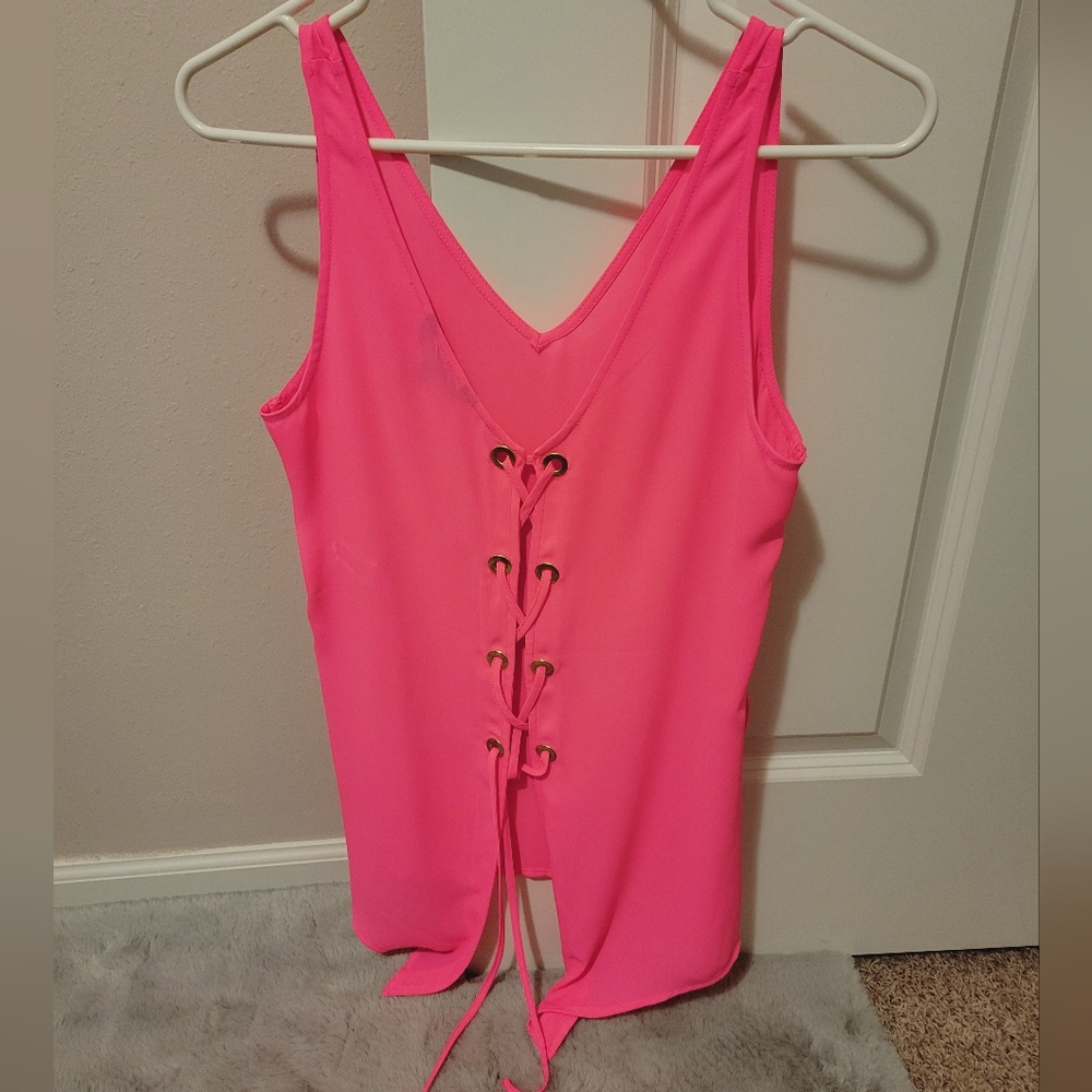 Pink Express Tank Top - Picture 2 of 4